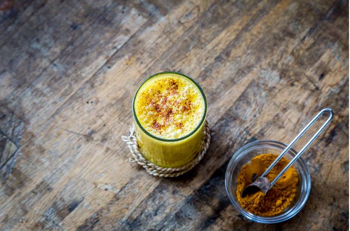 glass of turmeric