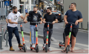 using e-scooters burns calories